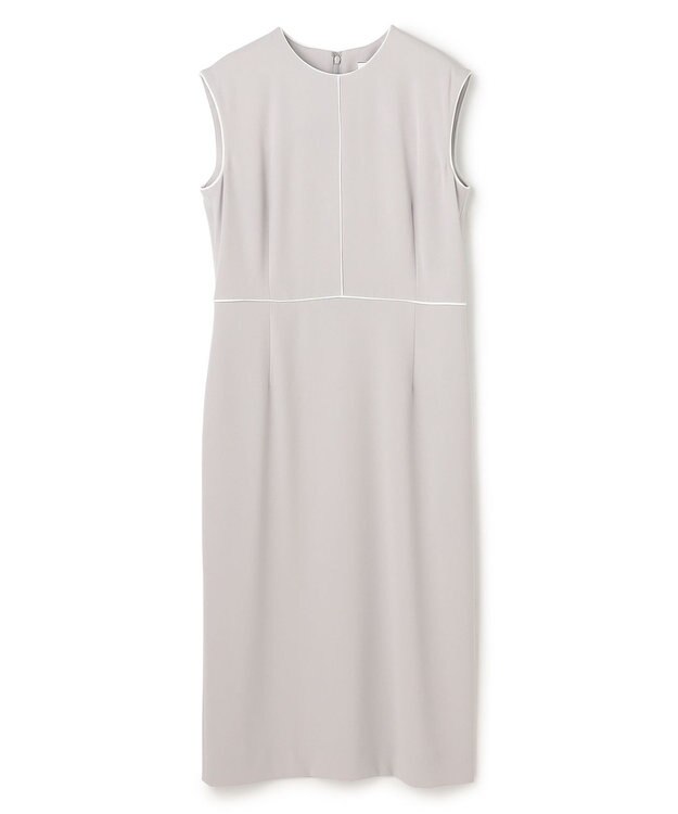 BEIGE， 【セットアップ対応】CINDY / クルーネックドレス L.Grey × White