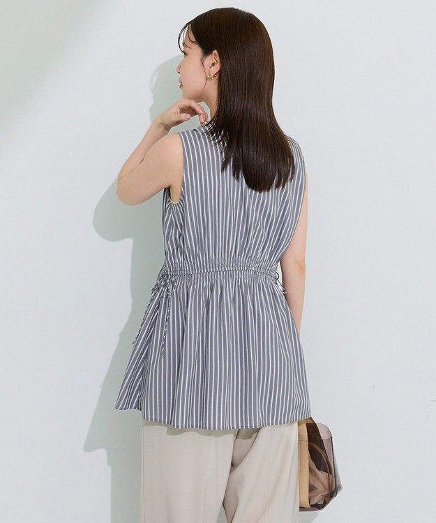Green Parks ウエストシャーリングブラウス Gray
