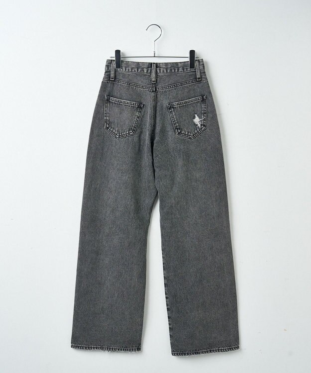 WEGO ヴィンテージウォッシュダメージデニムパンツ ブラックその他