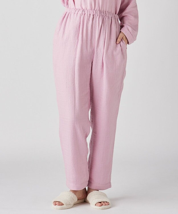 UCHINO マシュマロガーゼシンプルパジャマ ユニセックス ピンク