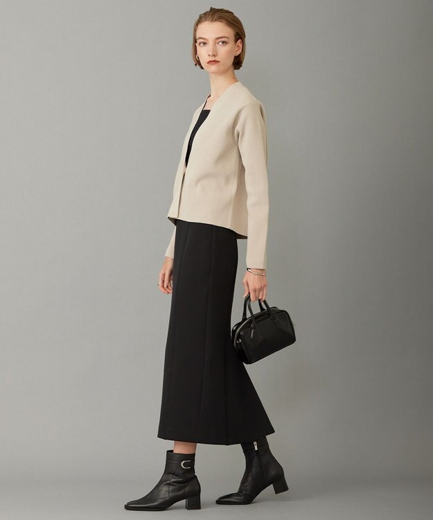 ICB 【洗える】リサイクルポリエステルハイゲージ カーディガン トープ系