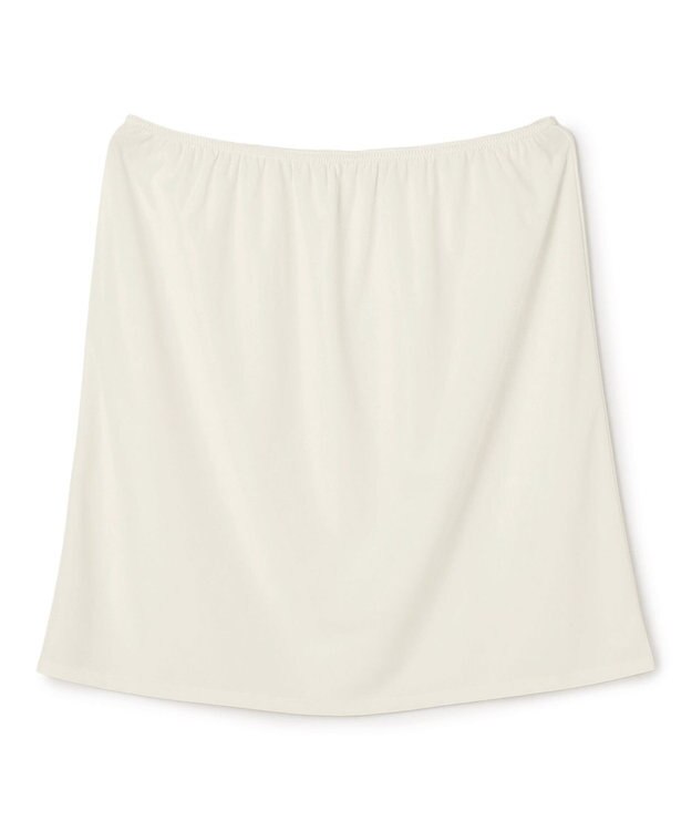 BEIGE， NADIA / 異素材ライン ストレッチニットスカート Ecru