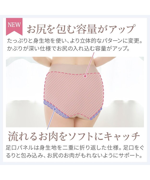 BRADELIS New York 【BRADELIS NewYork peace】すらっとフィット快適ショーツ24 DB224203 ローズピンク