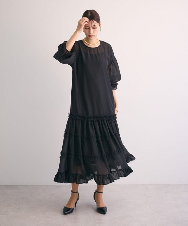 Green Parks ・Ｒａｉｌｍｅオーガンジーワンピース（インナーＯＰ