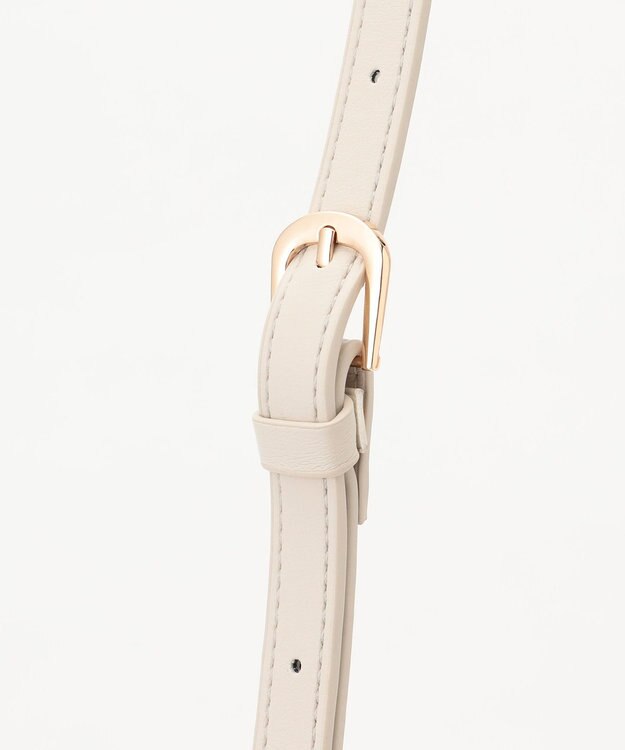 LA BAGAGERIE ランダムプリーツ2WAYハンドバッグ アイボリー