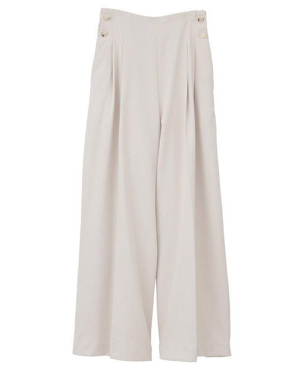 YECCA VECCA 金釦ワイドパンツ Ivory