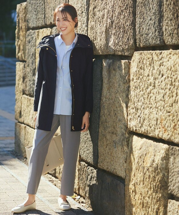 ANY 【手洗い可/撥水】ドロストコート ダークネイビー