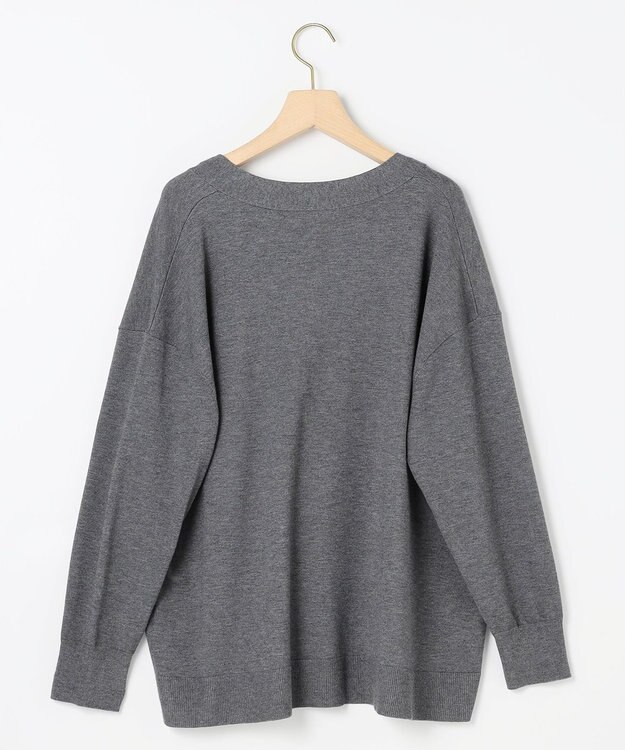 組曲 【加藤ローサさん着用 / 2WAY】スムースストレッチカシュクール カーディガン グレー系