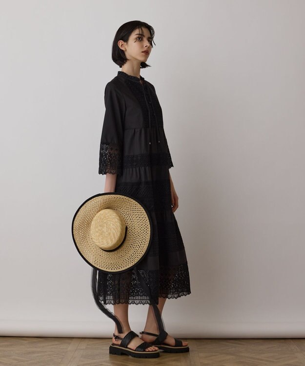 GRACE CONTINENTAL レースコンビワンピース ブラック