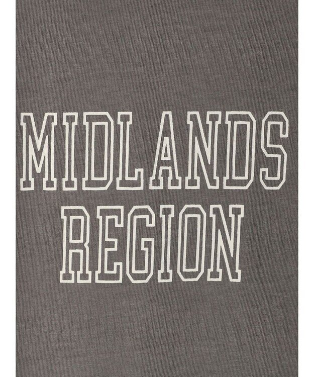 Green Parks ５分袖ピグメントロゴプルオーバー Gray