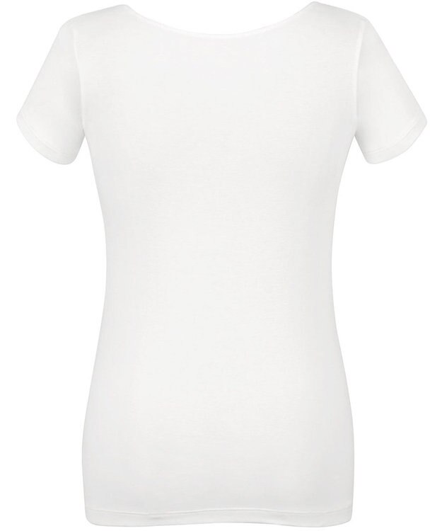 Wing インナー 【綿の贅沢オーガニック】 オーガニックコットン混素材 薄くて軽い ２分袖 EL1256 ウイング／ワコール アイボリー