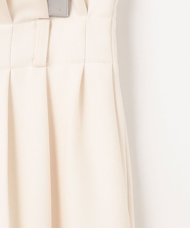 #Newans ハイウエスト2タックパンツ ホワイト