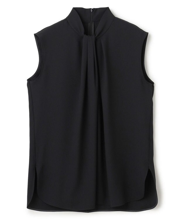 BEIGE， 【L-size】ANITA / ノースリーブタックブラウス Black