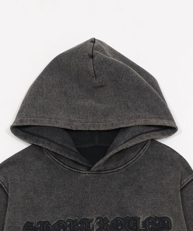 WEGO 【ユニセックス着用ITEM】コンパクトフィットロゴプルパーカー ブラックその他