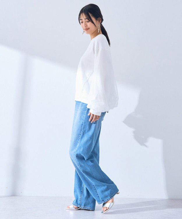 YECCA VECCA チュールMIXプルオーバー Off White