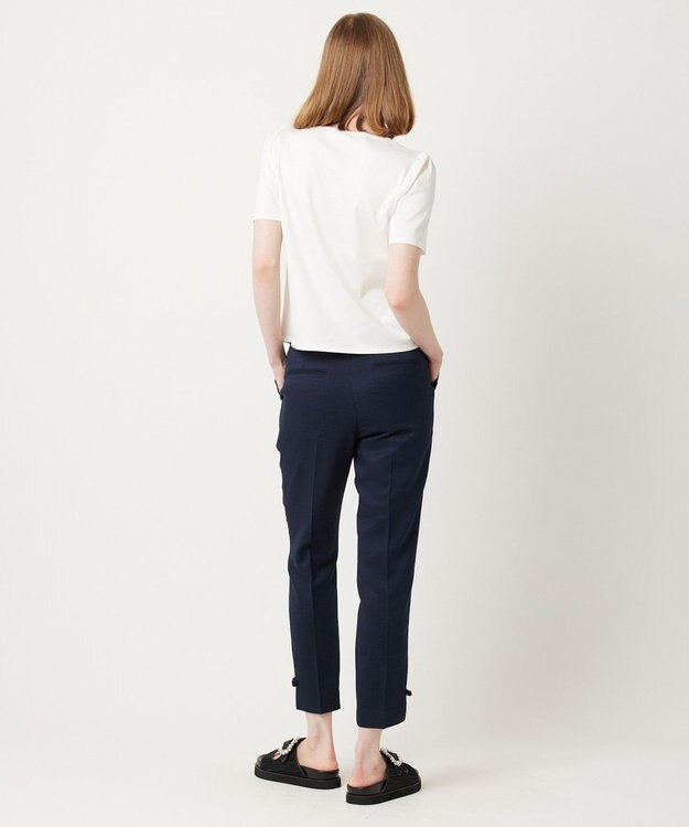 TOCCA 【洗える】AIR TEE リボン Tシャツ ネイビー系