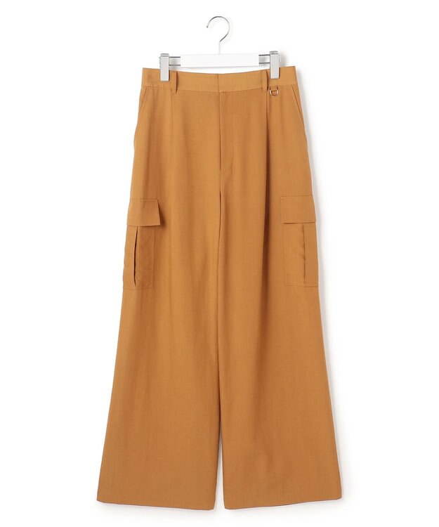 23区 【先行予約】コットンスラブポプリン カーゴパンツ シナモン系