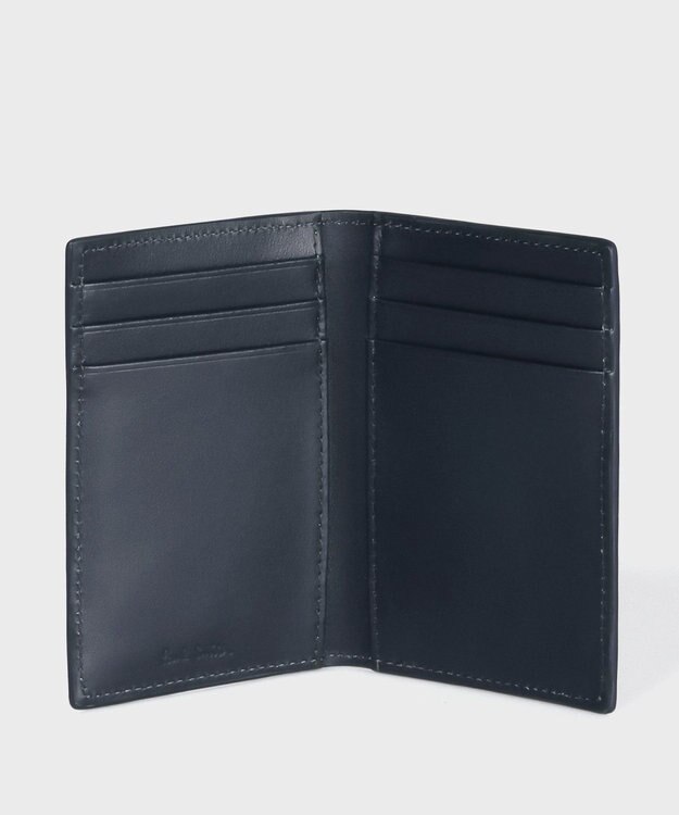 Paul Smith マーケトリーストライプラビット カードケース ネイビー