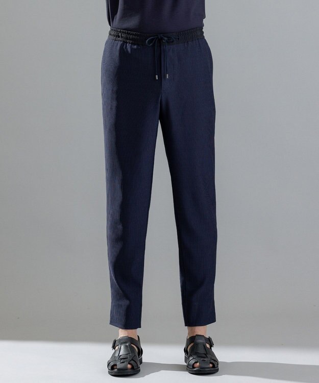 JOSEPH HOMME ソフトプリーツストレッチ / PEGG EASY ネイビー系