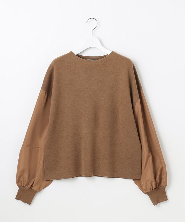 自由区 S ウールミラノランタンスリーブ ニット モカ