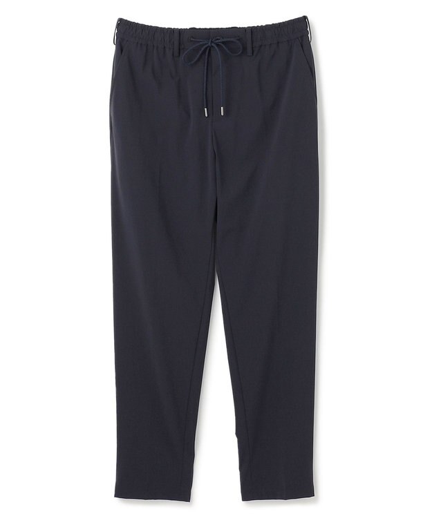 JOSEPH HOMME 新素材【接触冷感性/防しわ性/ストレッチ/洗える/撥水加工】トリコソリッドストレッチ ドロスト付きテーパードパンツ / PEGG CONVERTIBLE ネイビー系