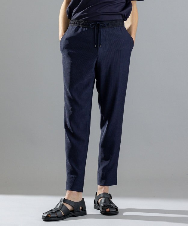 JOSEPH HOMME ソフトプリーツストレッチ / PEGG EASY ネイビー系