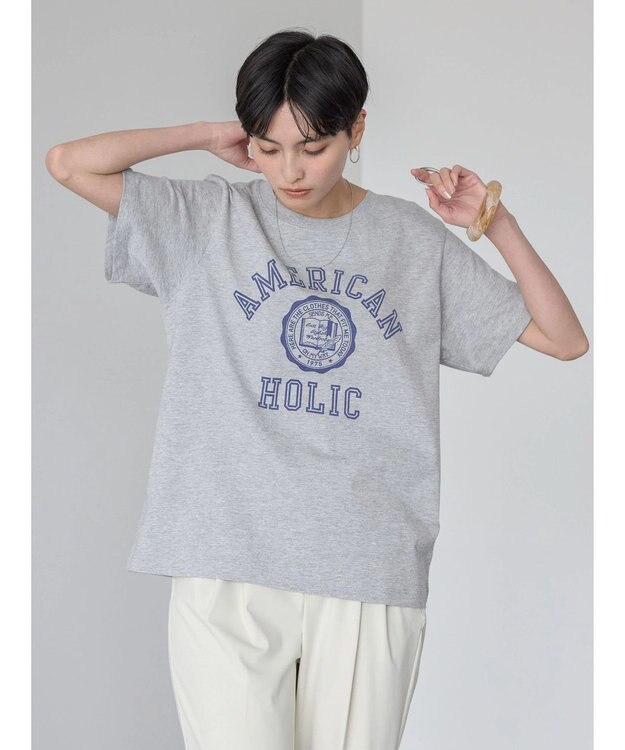 AMERICAN HOLIC ＡＭＥＲＩＣＡＮ　ＨＯＬＩＣ　ＴＥＥ2 Gray Mixture