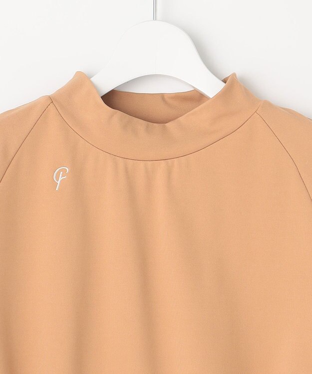 23区GOLF 【23Fondation】半袖 モックネックシャツ ベージュ系