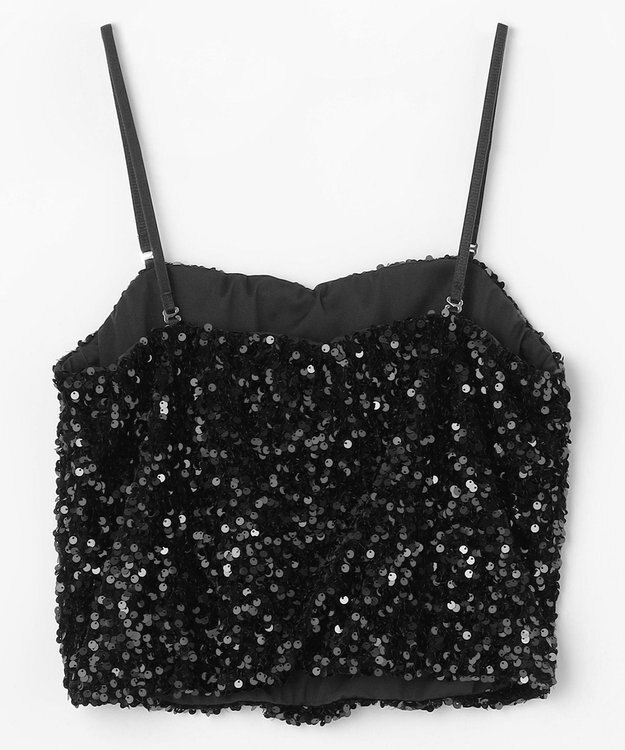 NAVE 【Nave・洗える】スパンコール ビスチェ ブラック系