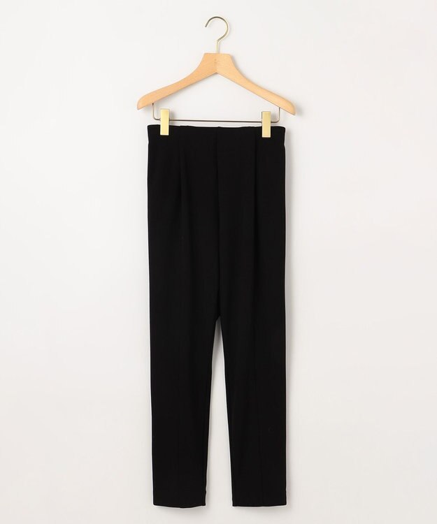 組曲 【接触冷感・吸湿冷感・UVカット】スタイルアップジャージー パンツ ブラック系