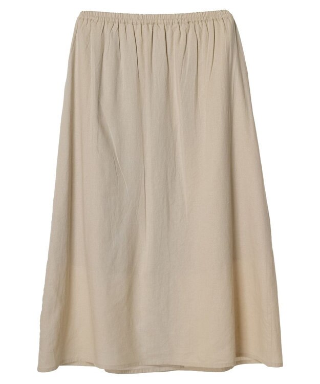 AMERICAN HOLIC リネンブレンドフレアスカート1 Light Beige