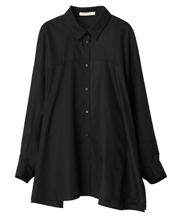 Green Parks ・ｆｕｒｒｙ　ｒａｔｅ　変形キリカエシャツチュニック Black