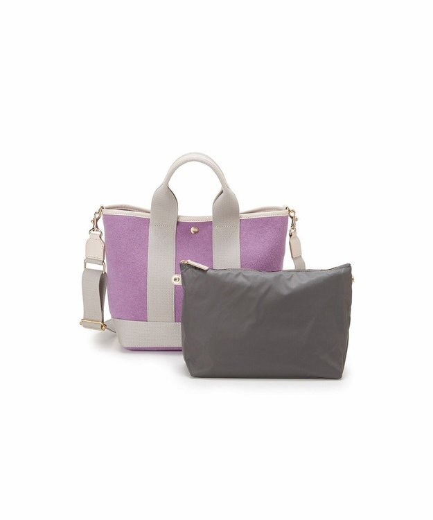 TOPKAPI 【Breath TOPKAPI】イタリアンフェルト ショルダー付 B5 トートバッグ M ラベンダー