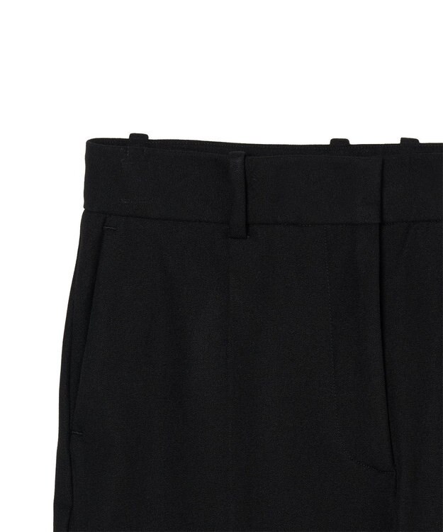 JOSEPH 【FOUNDATIONS】ギャバジンストレッチ スリムストレートトラウザーズ Black