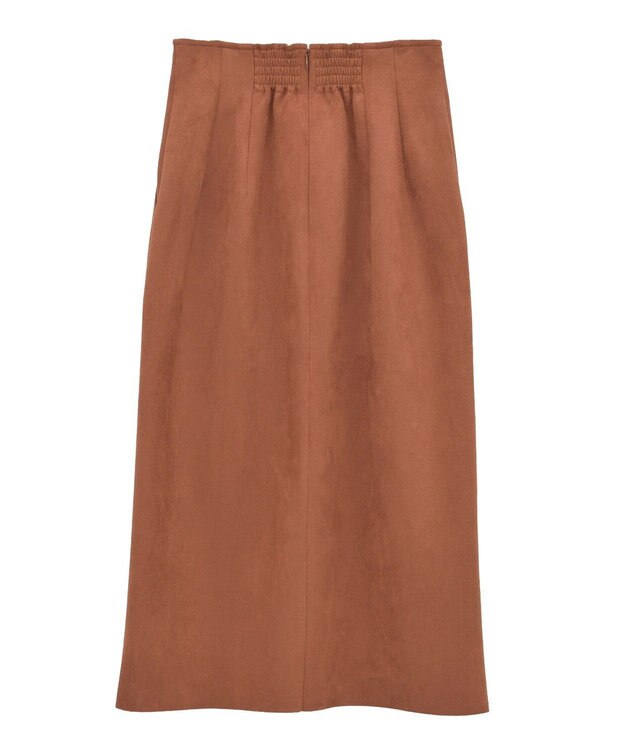 YECCA VECCA ハイウエストフェイクスエードスカート Terracotta