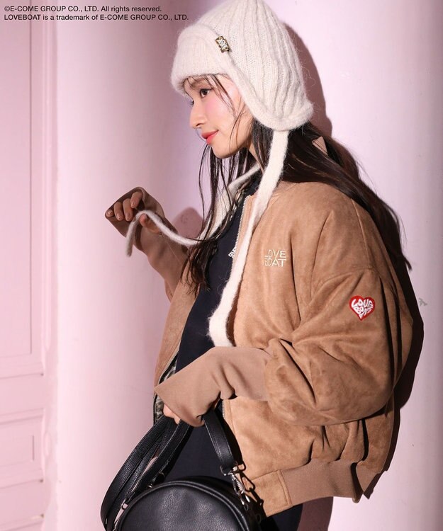 Green Parks ■ＬＯＶＥ　ＢＯＡＴ　イヤーマフニットキャップ Ivory