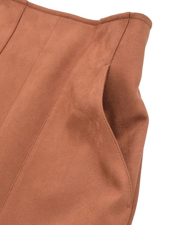 YECCA VECCA ハイウエストフェイクスエードスカート Terracotta