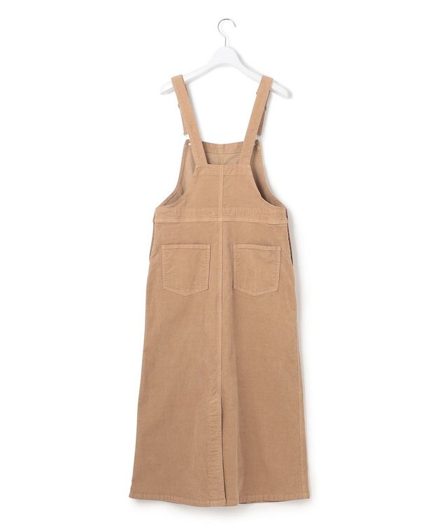 23区 【SLOW】ストレッチ コーデュロイ ジャンパースカート キャメル系