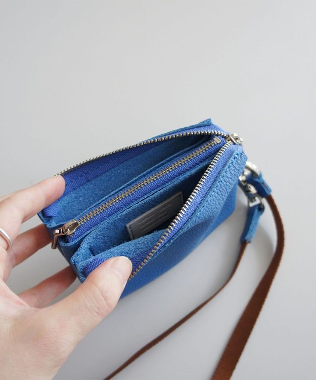 TIDEWAY MONTH WALLET WITH CORD ストラップ付きウォレット ブルー