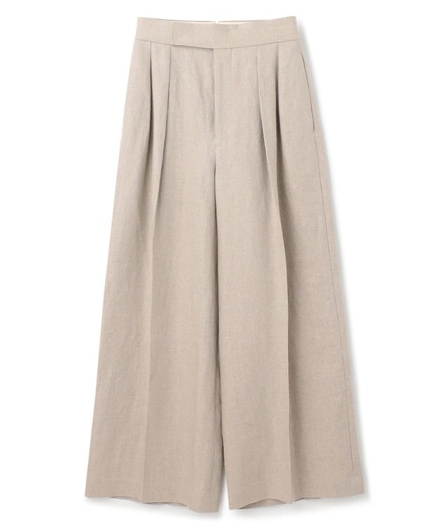 uncrave ヘリンボーン リネン ワイドパンツ（uncrave WHITE） フラックスA