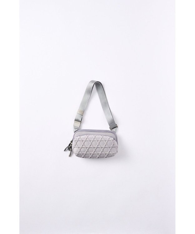 MIYABIYA 【撥水加工】篭目大柄エンボスボンディング2wayショルダー シルバーグレー