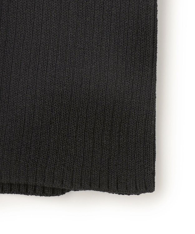 BEIGE， 【洗える・美人百花 4月号掲載】VINCA / パール付き半袖コットンリブニット Black