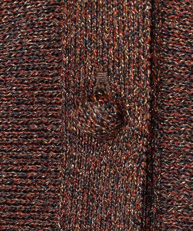 自由区 【カタログ掲載】カラーミックスラメ カーディガン ローズ