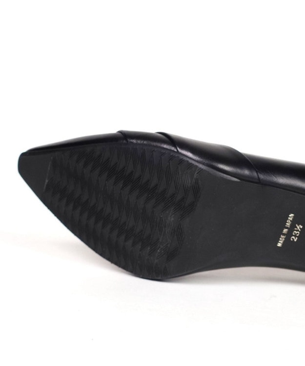 Dominic3 切り替えデザイン ヒールパンプス ブラック