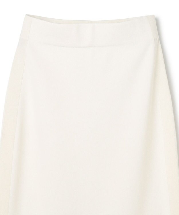 BEIGE， NADIA / 異素材ライン ストレッチニットスカート Ecru