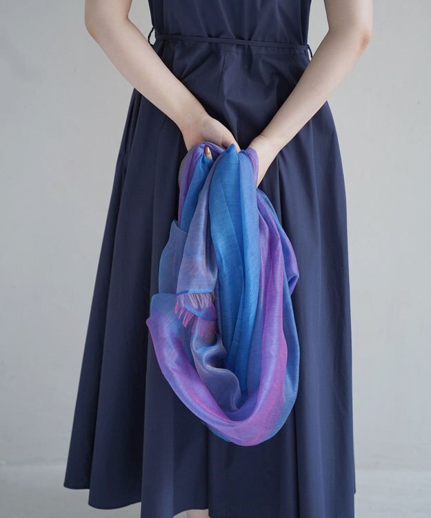 muto GOKUSAI  シルクカシミヤストール gokusai blue