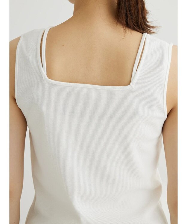 Green Parks マルチストラップテレコタンク Off White