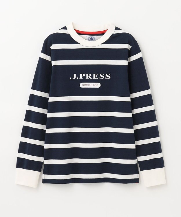 J.PRESS KIDS 【140-170cm】ボーダー カットソー ネイビー系1