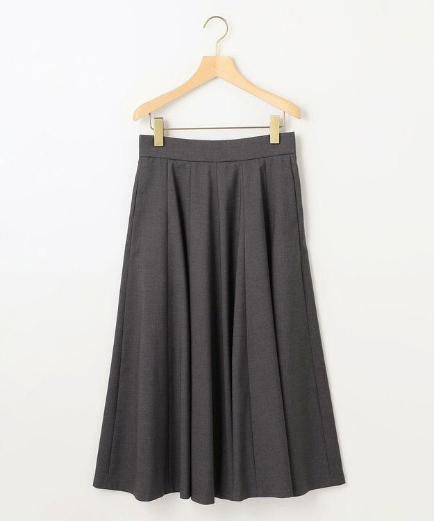 組曲 【ご好評につき追加予約 / 加藤ローサさん着用】ハンサムツイルフレア スカート グレー系
