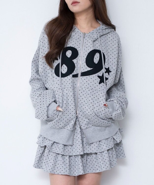 WEGO グラフィックZIPパーカー 柄2